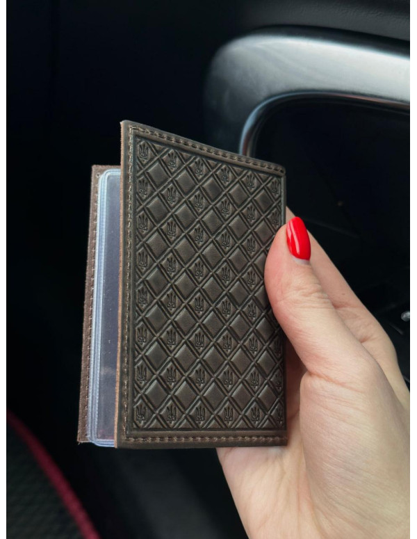 Шкіряна обкладинка для ID-паспорта і водійських прав 2186-1B