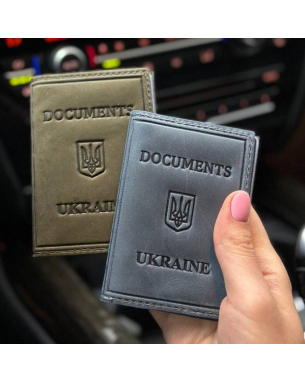 Шкіряна обкладинка для ID-паспорта і водійських прав 2186-1B