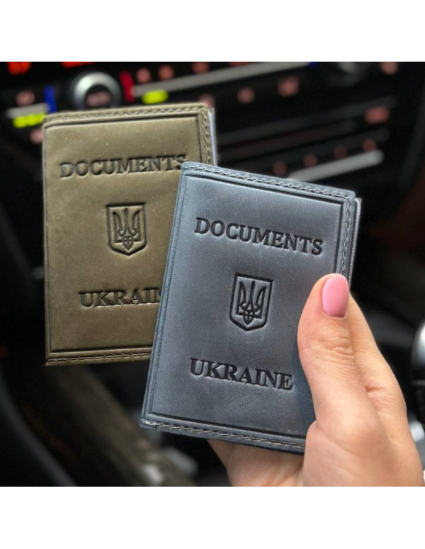 Шкіряна обкладинка для ID-паспорта і водійських прав 2186-1B