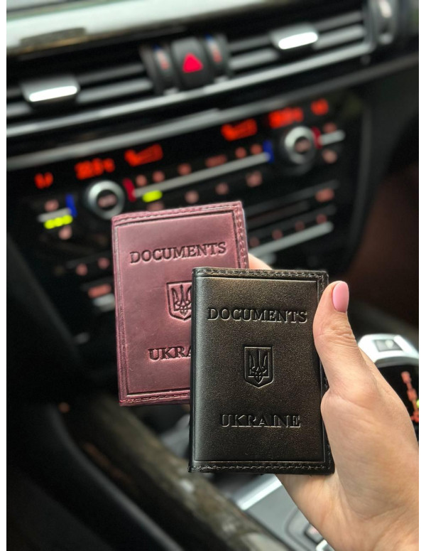 Шкіряна обкладинка для ID-паспорта і водійських прав 2186-1B