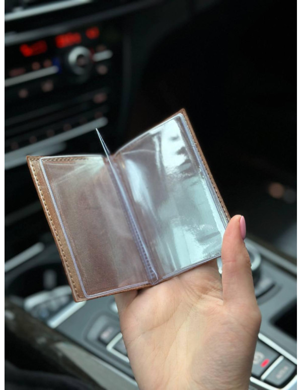 Шкіряна обкладинка для ID-паспорта і водійських прав 2186-1B