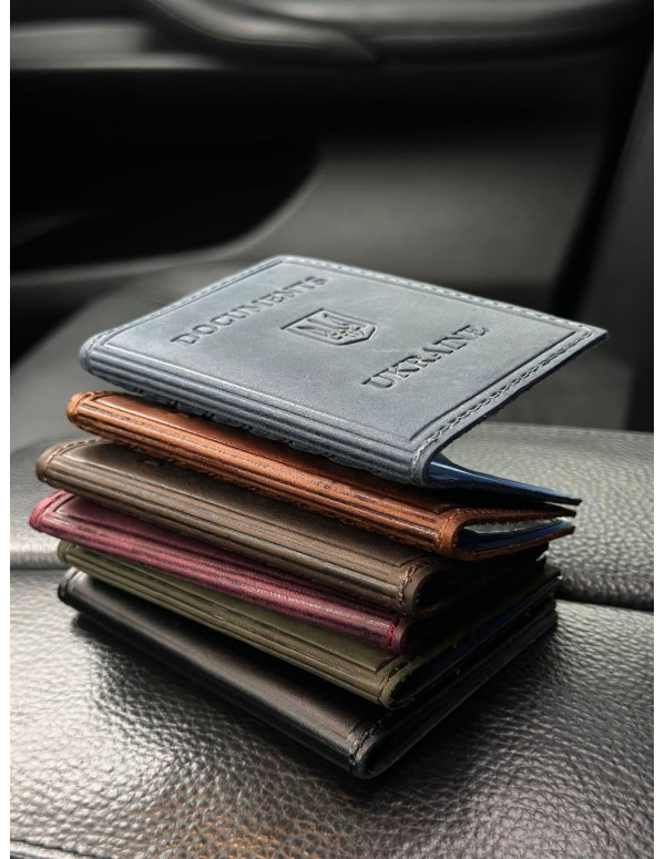 Шкіряна обкладинка для ID-паспорта і водійських прав 2186-1B