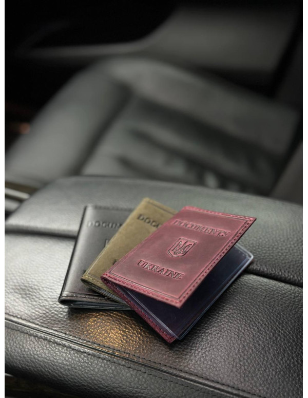Шкіряна обкладинка для ID-паспорта і водійських прав 2186-1B