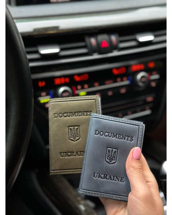 Шкіряна обкладинка для ID-паспорта і водійських прав 2186-1B