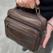 Чоловіча шкіряна сумка барсетка Modica, коричнева
