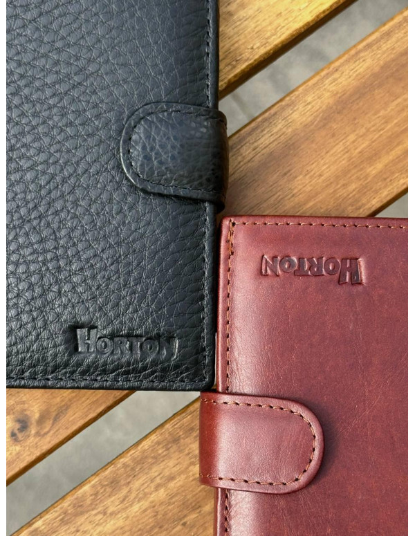 Чоловічий шкіряний гаманець люкс, чоловіче портмоне натуральна шкіра HORTON 301B