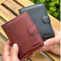 Чоловічий шкіряний гаманець люкс, чоловіче портмоне натуральна шкіра HORTON 301B