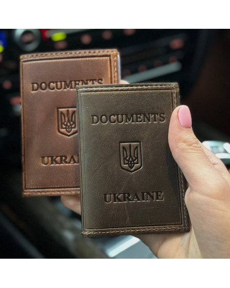 Шкіряна обкладинка для ID-паспорта і водійських прав 2186-1B