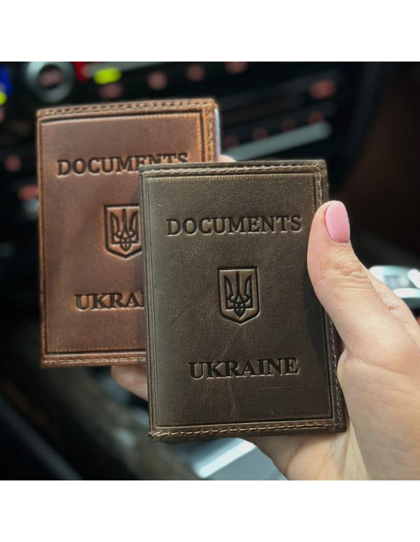 Шкіряна обкладинка для ID-паспорта і водійських прав 2186-1B