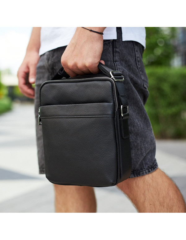 Чоловіча сумка-месенджер Sulmona, чорного кольору