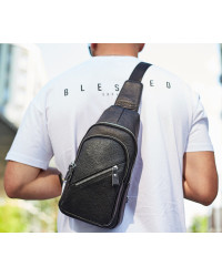 Чоловічий слінг через плече Merano, чорний