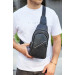 Чоловічий слінг через плече Merano, чорний