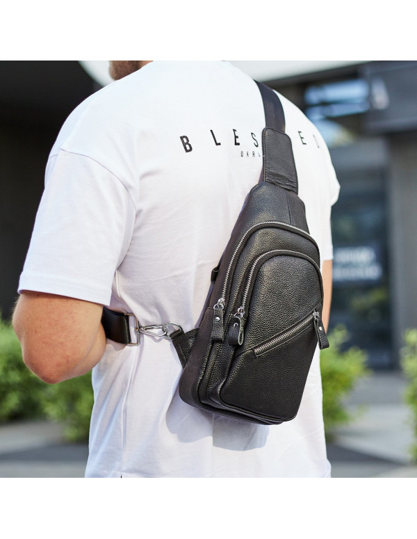 Чоловічий слінг через плече Merano, чорний