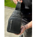 Чоловічий стильний слінг Lucca, чорна