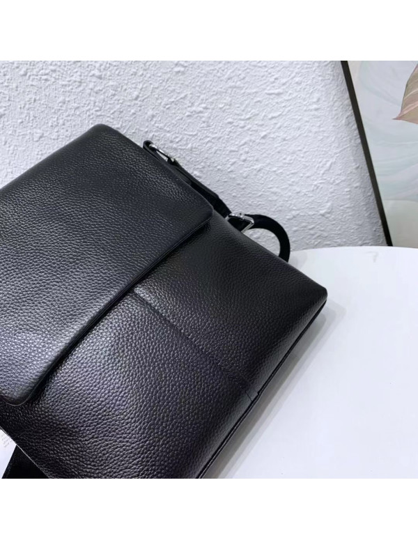 Шкіряна сумка чоловіча через плече Siena,чорна