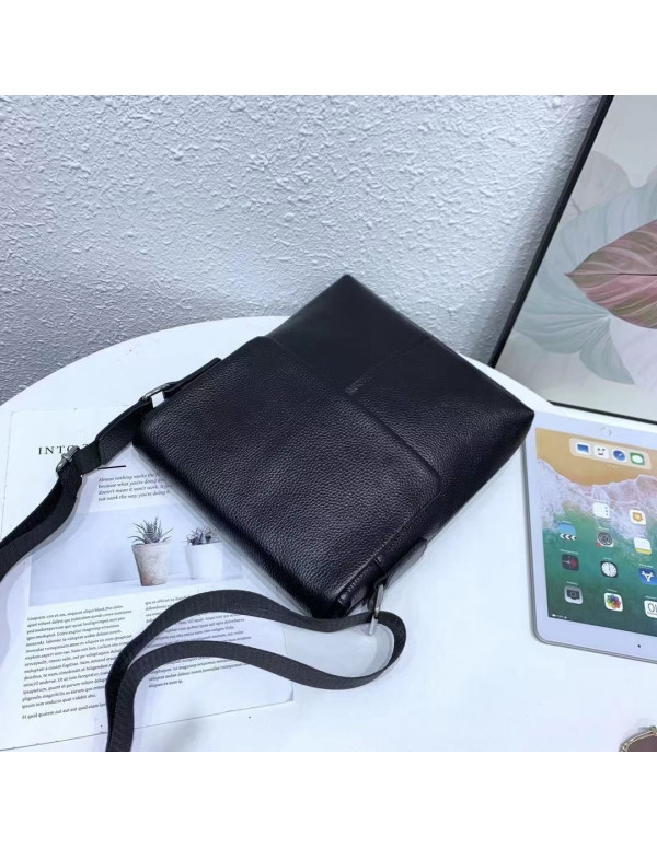 Шкіряна сумка чоловіча через плече Siena,чорна