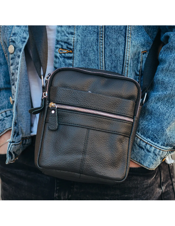 Сумка-барсетка чоловіча Solvani, чорна