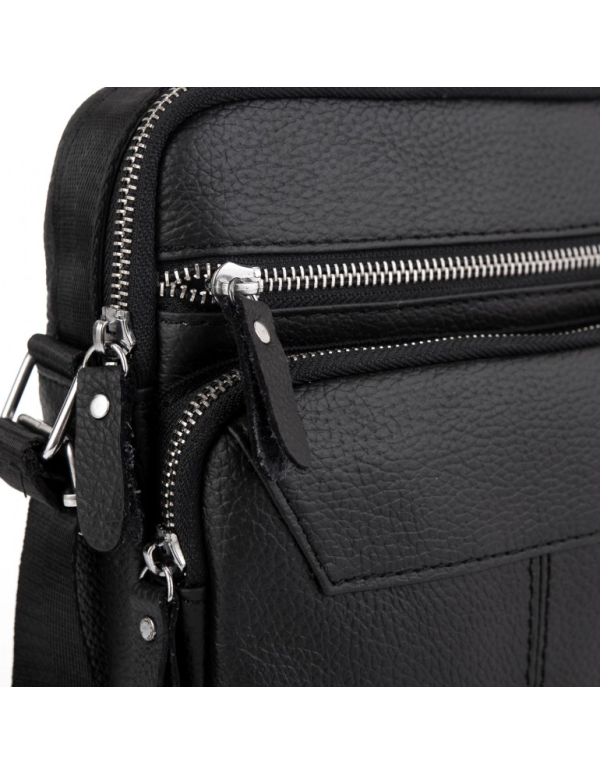 Чоловічий шкіряний месенджер Formia, чорний