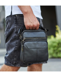 Чоловіча чорна сумка-барсетка Brindisi чорна