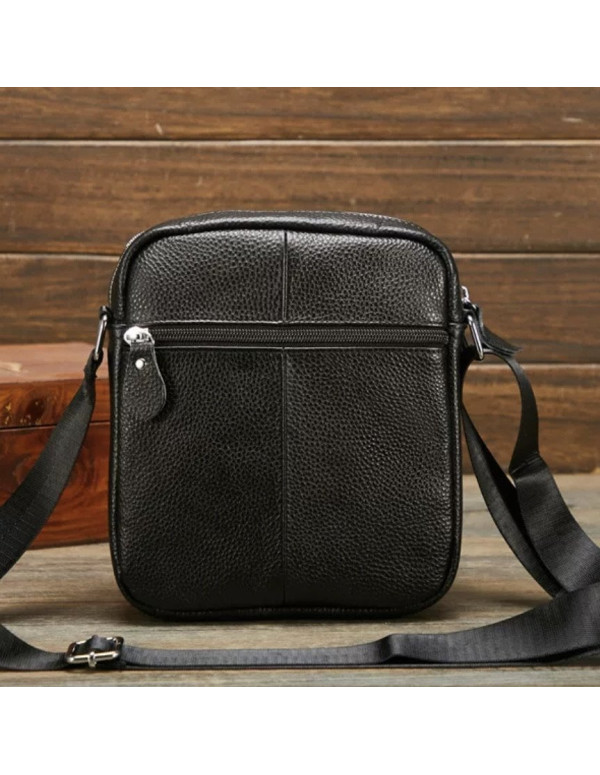 Чоловіча шкіряна сумка планшет Monopoli, чорна