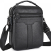 Шкіряна чоловіча сумка-барсетка Berga, чорна