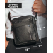Чоловіча шкіряна сумка через плече Nola, чорна