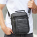 Чоловіча шкіряна сумка-барсетка Fano, чорна
