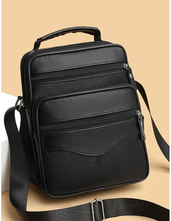 Чоловіча шкіряна сумка-барсетка Nano, чорна