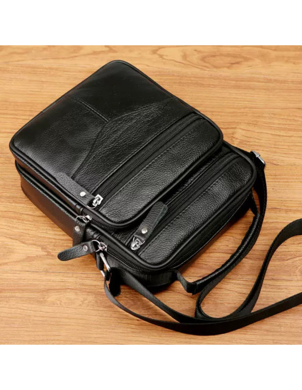 Чоловіча шкіряна сумка-барсетка Nano, чорна