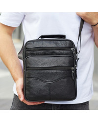Чоловіча барсетка через плече Dalmin, чорна