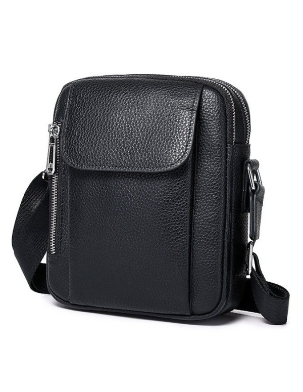 Чоловіча шкіряна сумка-барсетка  Viterbo, чорна