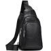 Чоловічий слінг шкіряний Ivrea, чорний