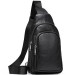 Слінг шкіряний чоловічий на плече Noto, чорна