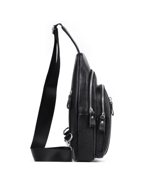 Сумка-слінг чоловіча на одне плече Olbia, чорна