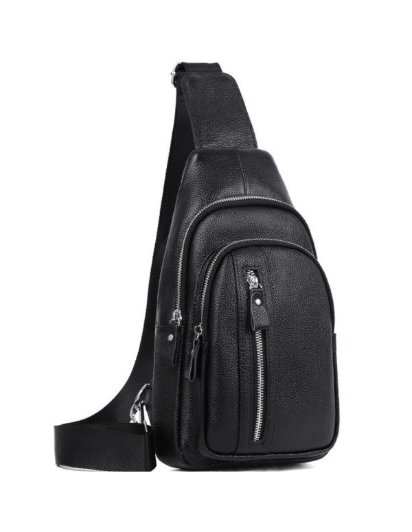 Сумка-слінг чоловіча на одне плече Olbia, чорна