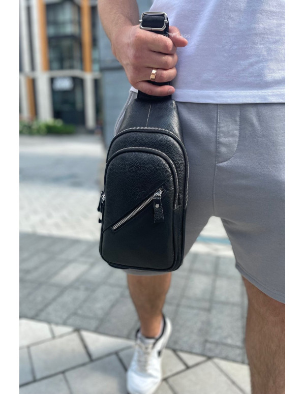 Чоловічий слінг через плече Merano, чорний