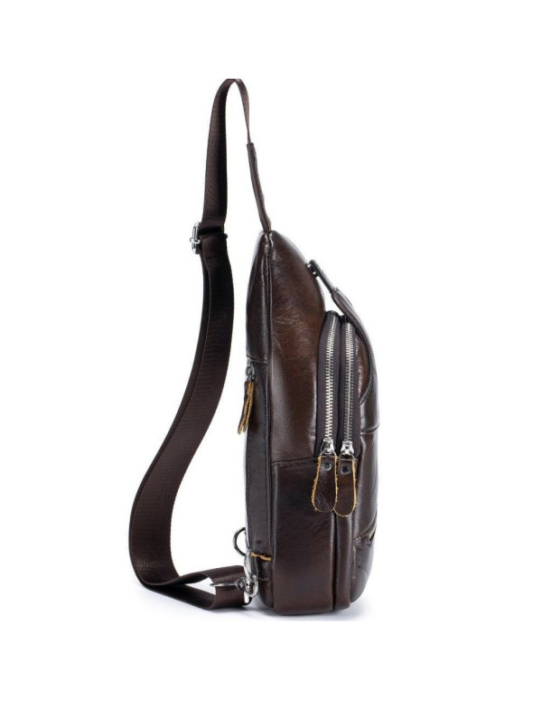 Сумка-слінг чоловіча Tonto,коричнева