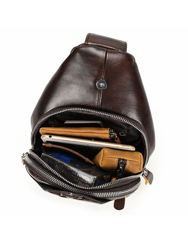 Сумка-слінг чоловіча Tonto,коричнева