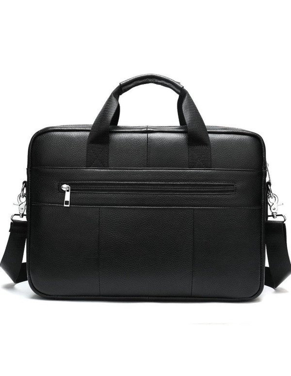 Чоловічий шкіряний портфель Wave, чорний