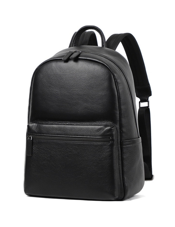 Шкіряний чоловічий рюкзак міський Calder,чорний