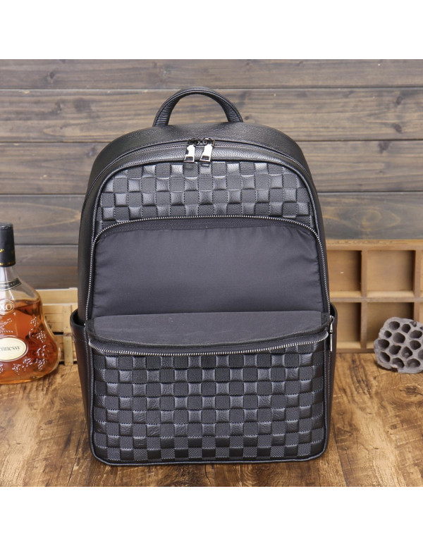 Рюкзак чоловічий шкіряний Tarvino,чорний