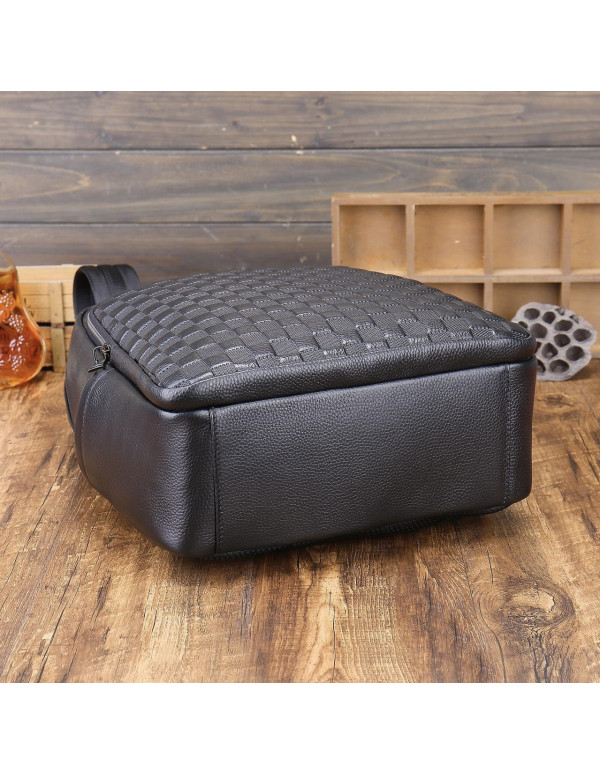 Рюкзак чоловічий з натуральної шкіри Maratea, чорний