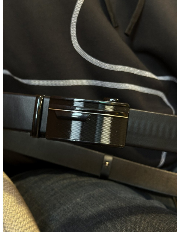 Чоловічий шкіряний ремінь із пряжкою автомат 4978