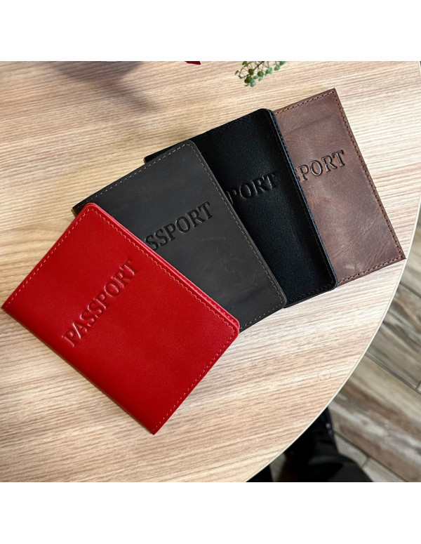 Шкіряна обкладинка для паспорта з написом 1940