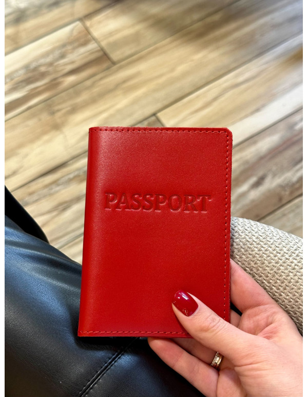 Шкіряна обкладинка для паспорта з написом 1940