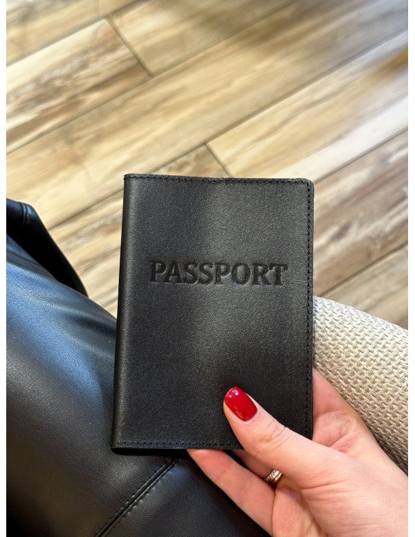 Шкіряна обкладинка для паспорта з написом 1940