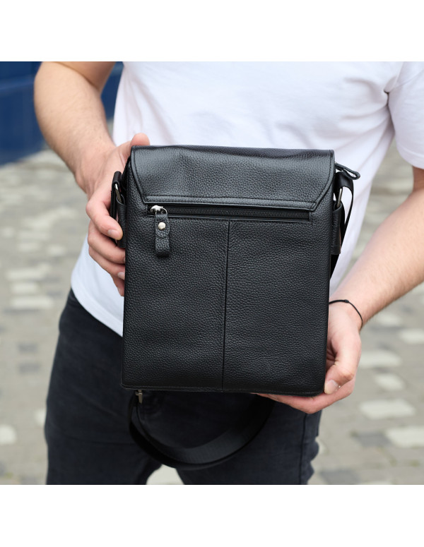 Сумка месенджер Aver, чорна