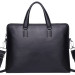 Шкіряний чоловічий діловий портфель Warden, чорний