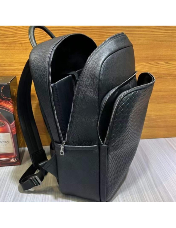 Рюкзак чоловічий з натуральної шкіри Maratea, чорний