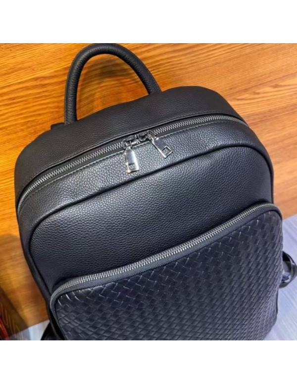 Рюкзак чоловічий з натуральної шкіри Maratea, чорний